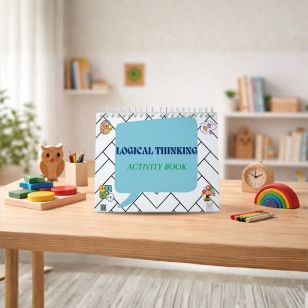 Logical thinking activity book for kids pattern matching puzzles