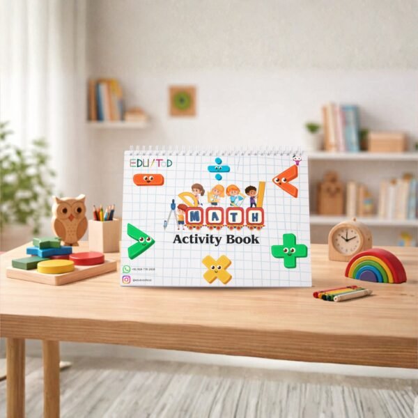 Math activity book for toddlers number tracing and counting